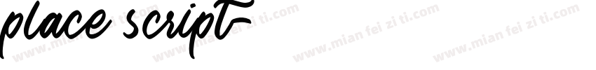 place script字体转换